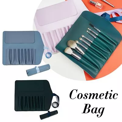 Waterproof Eyebrow Brush Roll Pouch Storage Case Cosmetic Bag Makeup Brush Bag • $21.68