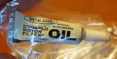 NEW Vintage METAFRAME DYNAFLO Motor FILTER Oil Household Oil Pen Tube AQUARIUM • $7.95