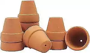  Mini Terracotta Pots With Drainage Holes - 1.5 Inches Tiny Clay Nursery Pots  • $13.27