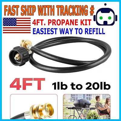 Propane Refill Adapter Gas Tank Bottle Connector Hose Outdoor Picnic Camping TL • $13.95