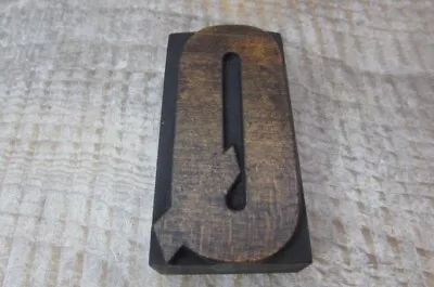 £4.99 • Buy Original Vintage Wooden Letterpress Printers Block Letter - Q