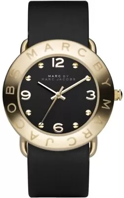 NWT Marc By Marc Jacobs Women's Watch MBM1154 Black Leather (Needs Battery) • $149.99