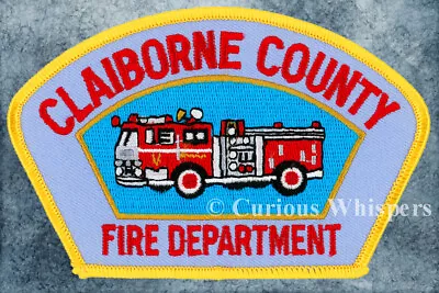 Clairborne County Mississippi Fire Dept Patch Magnet - FREE SHIPPING • $6.99