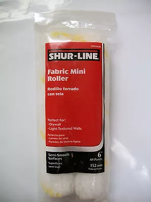 6  Mini Rollers Fabric 2 Pack Refill Contractor Lot Of 25 Packs = 50 Rollers • $29.99