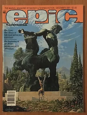 Marvel's Epic Illustrated Magazine - December 1981 - Fantasy / Science Fiction • $6