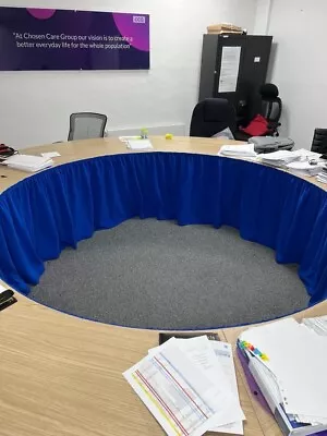 16 Seater Board Room Table For Sale With Curtains - Circular 8*140cm : 360cm Dia • £199