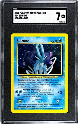 $22.50 • Buy SGC 7 2001 Pokemon TCG Neo Revelation Unlimited Suicune Holo #14/64 NO RESERVE