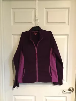 Merona Women’s Medium Zip Up Pullover 2 Shades Of Purple Long Sleeve - • $17.47