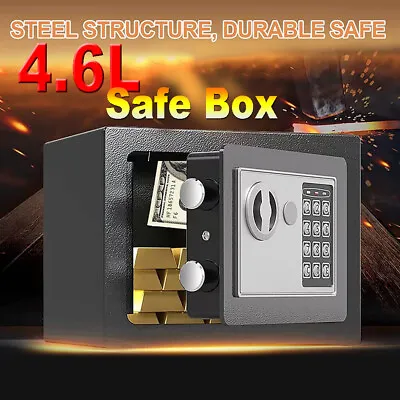 £24.97 • Buy 4.6L Electronic Password Security Safe Money Cash Box Deposit Office Home Safe