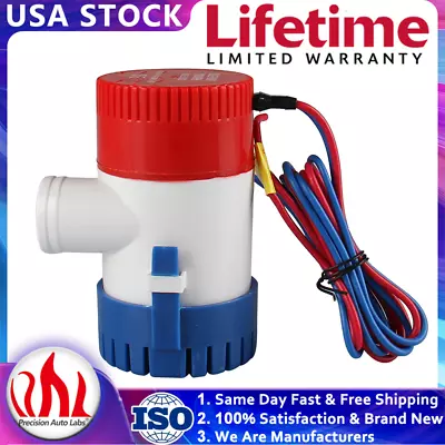 12V Submersible Water Pump Electric DC Marine 1100GPH For Boat Yacht USA • $14.91