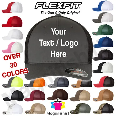 Personalized Flexfit Trucker Hat Classic Original 6511 Customized Baseball Cap • $11.95