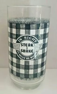 Vintage 1980's Steak N Shake Coca-Cola Glass Dinner Style Decor.  NOS U186 • $11.99