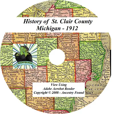 1912 History & Genealogy Of St. Clair County Michigan  • $5.95