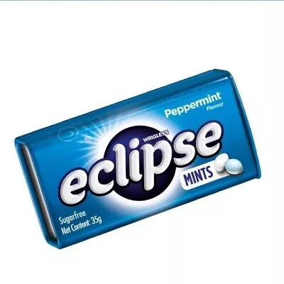 2 Tins (x50) Wrigley's Eclipse Sugarfree Mints Peppermint Candy FREE Shipping • $21.95