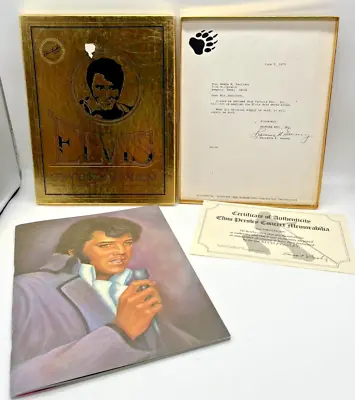 Boxcar Enterprises ELVIS Presley Concert Photo Album 1977 Certificate & Letter • $24.99