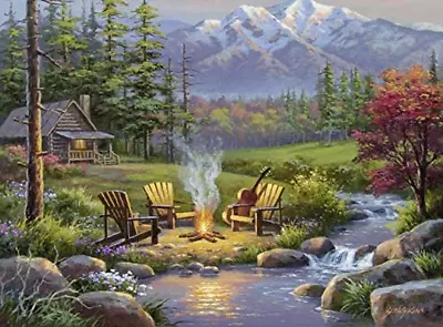 Ravensburger 82093 Great Outdoors Puzzle Series: Riverside Livingroom | 300 PC P • $15.81