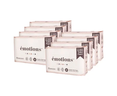 $116.58 • Buy 8X 6Pc  Premium 100% Bamboo Toilet Paper/Rolls 4Ply 360 Sheets White