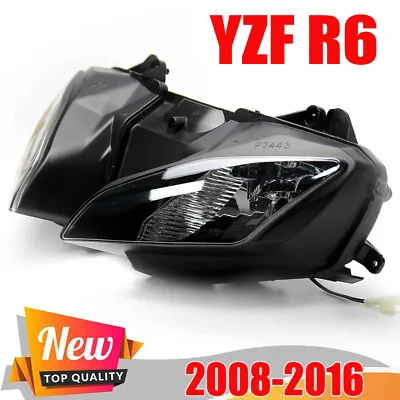 YZF R6 Headlight Head Light Lamp Assembly Front For Yamaha YZF R6 R-6 08-2016 US • $66.69