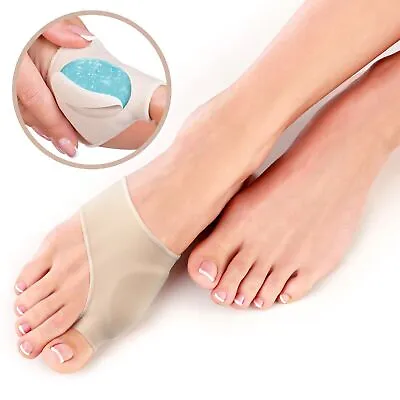 Toe Corrector Support Gel Bunion Splint Pad Straightener Toe Spreader Cushion • $5.18