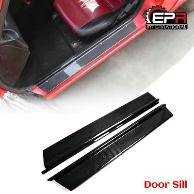 For Mazda MX5 NA Miata MK1 Inner Door Sill Scuff Panel Cover Carbon Fiber Trim • $306.90