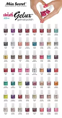 Mia Secret Gelux MINI Nail Polish 1/4 Oz UV GEL-SOAK OFF  - NEW PICK YOUR COLOR • $8.50