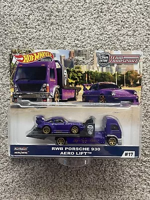 Hot Wheels Premium Team Transport 1:64 RWB Porsche 930 Purple Gold Rare VHTF • $69.99