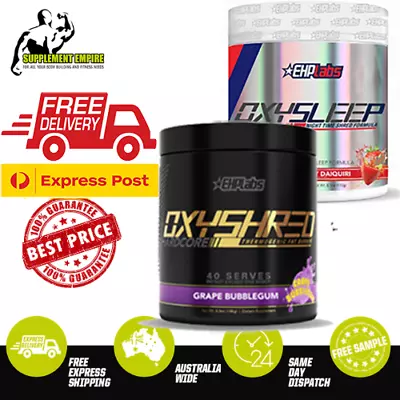$134.95 • Buy EHP Labs Oxyshred Hardcore Fat Burner Thermogenic Weight Loss  & OxySleep STACK