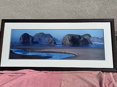 Framed 16 X47  Thomas D Mangelsen Signed Print  Keepers Of The Ancient Coast  • $1500