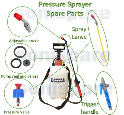 Spear And Jackson Pump Sprayer Garden Draper Pressure Spare Parts Repair 5L 8L • £5.39