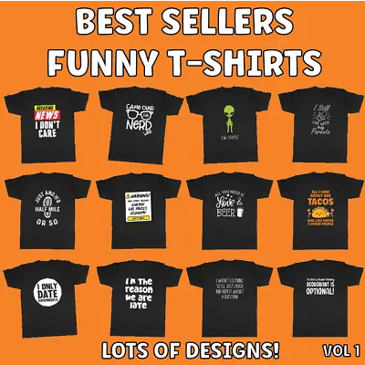 Funny Mens T-Shirts Joke T Shirts Birthday Gifts Christmas Novelty Humour TShirt • £8.99