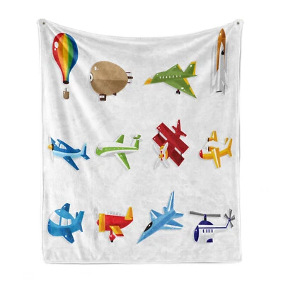 $42.99 • Buy Ambesonne Cartoon Form Soft Flannel Fleece Throw Blanket Plush For Indoors