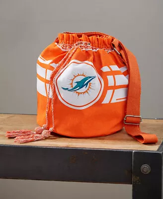 Miami Dolphins NFL Women's Drawstring Handbag Crossbody Strap Football Team • $15.16