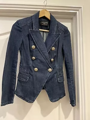 Decjuba Button Denim Jacket Womens Blazer Size 6 • $90