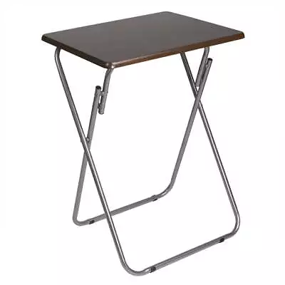 Multi-Purpose Wood Foldable Table With Metal Frame Cherry • $21.91