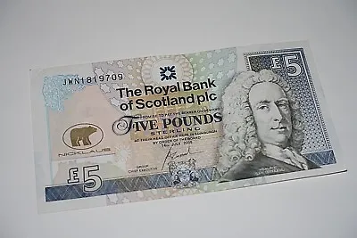 THE ROYAL BANK OF SCOTLAND £5 Note JACK NICKLAUS 14 JULY 2005 (JWN1819709) • £9.95