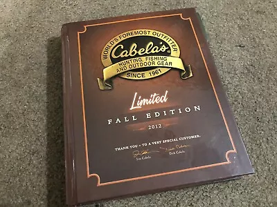 Cabelas Hard Cover Catalog Limited Edition - FALL 2012 • $12