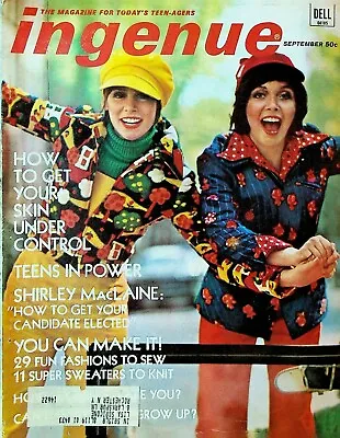 Ingenue Magazine September 1972 Shirley MacLaine Nyack High School Bus Tragedy • $26.21