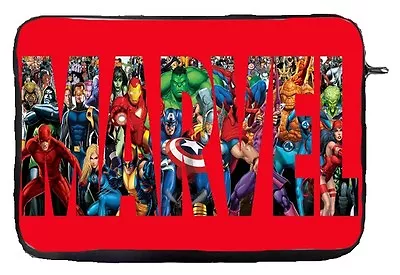 Super Hero Characters Logo Laptop Case Sleeve Bag Ultrabook Chromebook Gift • £12.99