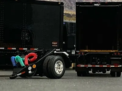 1/64 Dcp  Black 28' Wabash Dry Van Pup Trailer W/ Skirts • $89.99