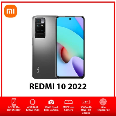 $299.99 • Buy (New&Unlocked)Xiaomi Redmi 10 2022 Dual SIM Android Mobile Phone - Grey/4+128GB