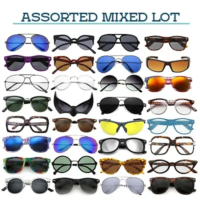 Bulk Wholesale Sunglasses Lot Of 12 To 150 Pairs Assorted Styles Men Women Kids • $30.59