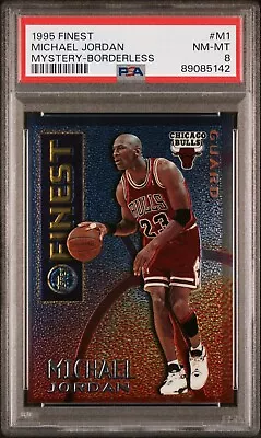 1995 Topps Finest Michael Jordan  #M1 Mystery Borderless - GRADED PSA 8 NM-MT • $95