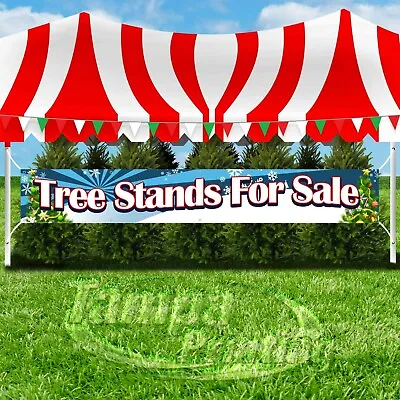 TREE STANDS FOR SALE Advertising Vinyl Banner Flag Sign LARGE XXL SIZE CHRISTMAS • $40.37