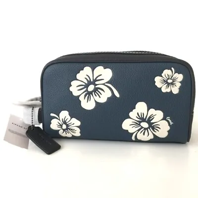 COACH Small Travel Kit W Aloha Floral Print Zip Closure 8.75x5x3.25  C9975 NEW • $110