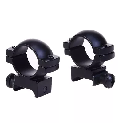 Hunter Rifle Scope Rings 1 Inch Medium Height Picatinny Mount Rings Sight Bases • $19.22