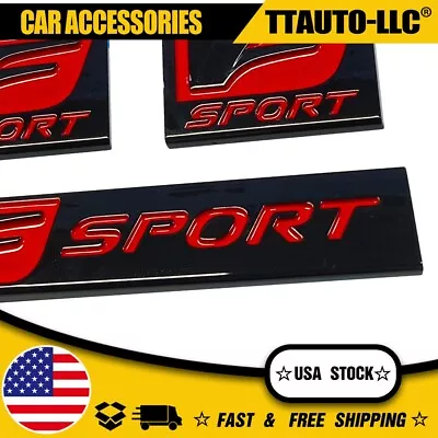 Black Red Fender Rear Trunk Badges For IS-F GS F RC IS250 350 F-Sport Emblem Set • $15.99