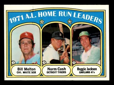 1972 Topps Baseball #90 A.L. Home Run Leaders Jackson NM/MT *d3 • $25