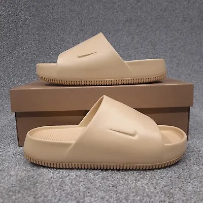 Nike Calm Slide Sesame Men's Sandal Size 8 Casual Lifestyle Slip On DX4816 200 • $49.95