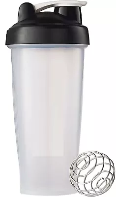 Shaker Bottle 24oz (Americas Blender) Mixer For Protein Shake & Smoothie Black • $8.77