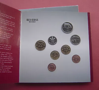 Latvia 1992 1 Santims - 2 Lati 8 Coins Mint Set • $109.99